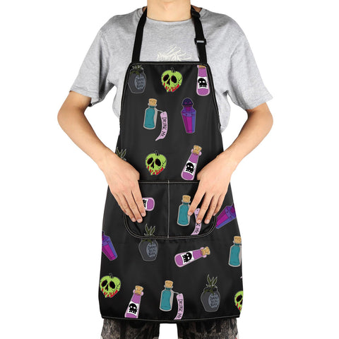 JNIAP Villain Poison Apron design: bold print and unique kitchen-ready style.