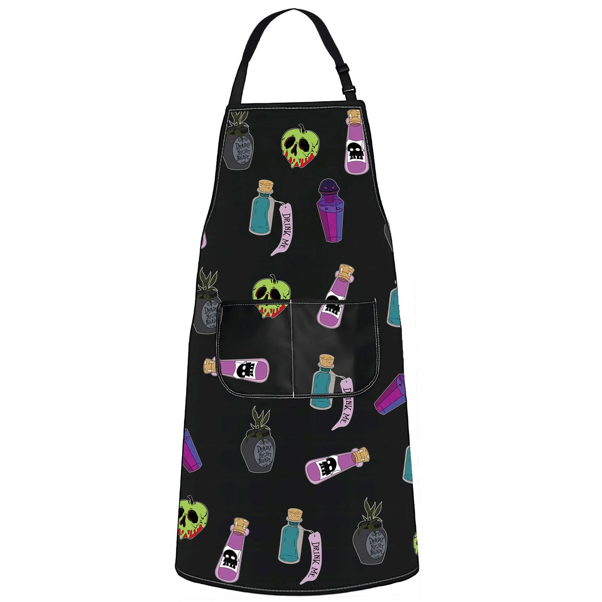 JNIAP Villain Poison Apron material: durable, waterproof polyester for messier cooking.