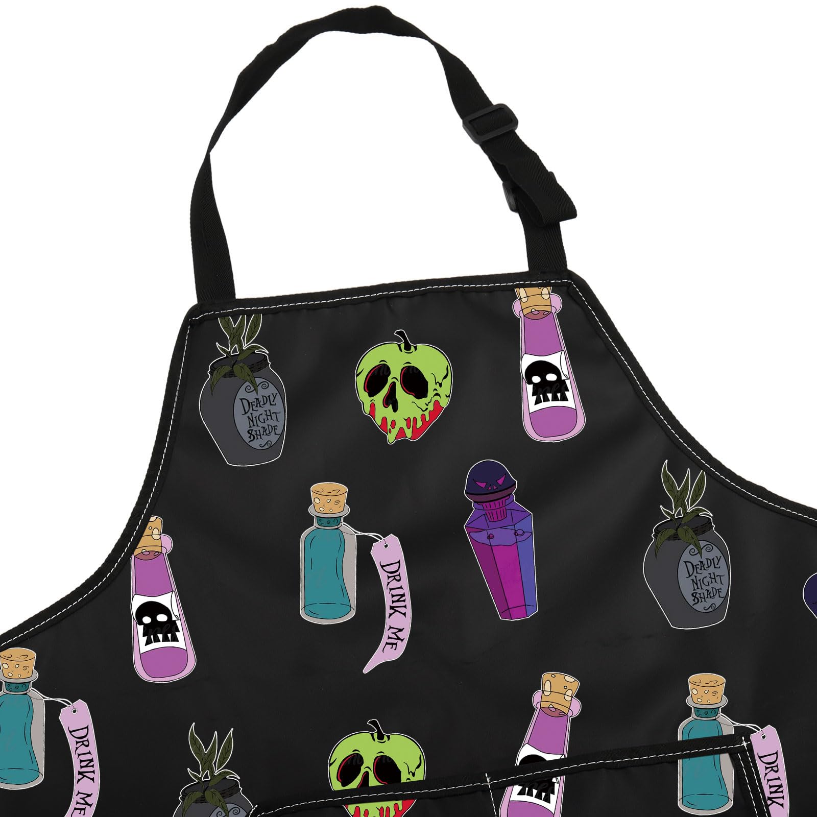 JNIAP Villain Poison Apron multifunction: ideal for barbecue, cooking, baking and more.