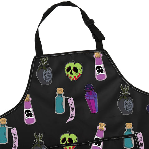 JNIAP Villain Poison Apron multifunction: ideal for barbecue, cooking, baking and more.