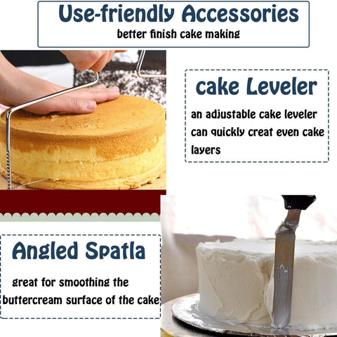 Jninexiu aluminum cake turntable with sturdy, durable design