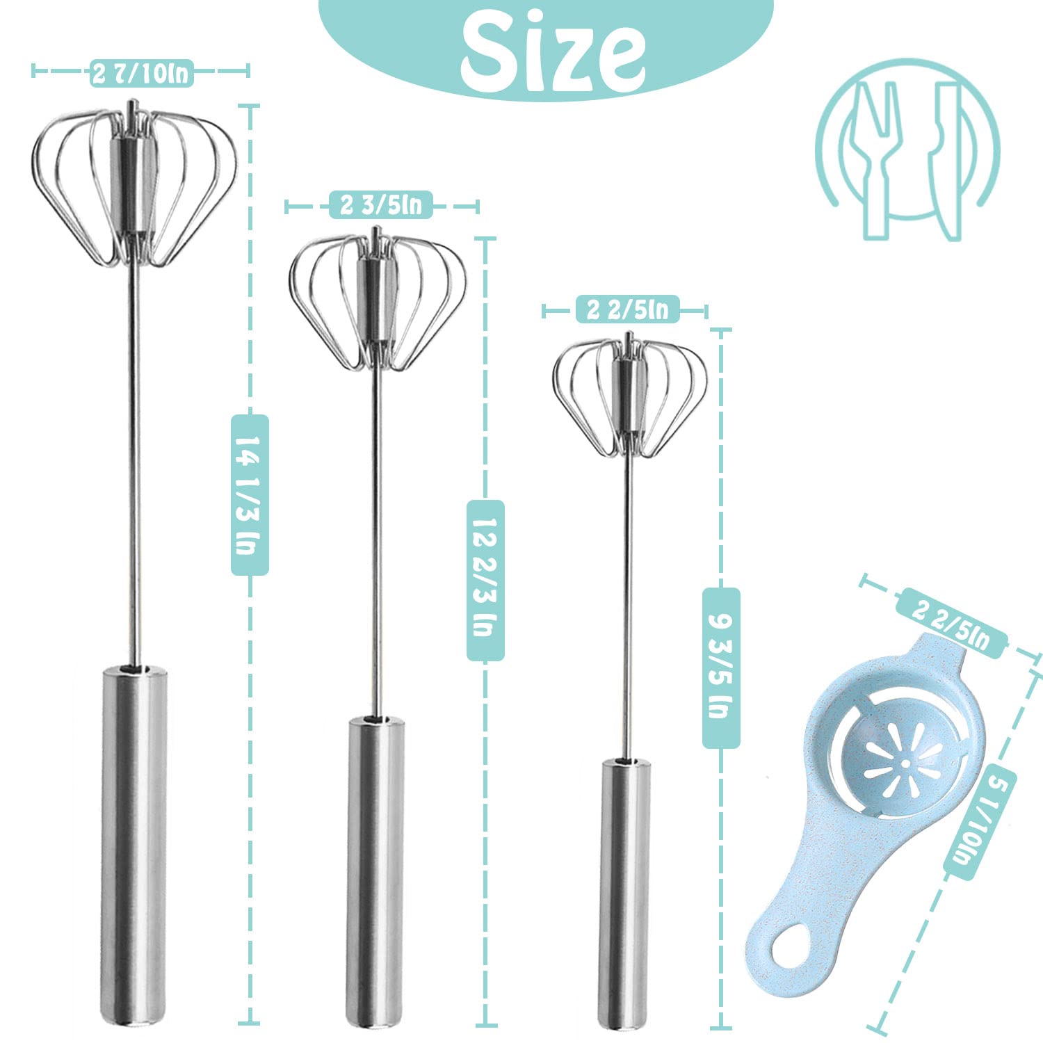 Jninexiu stainless steel whisk ideal for durable cream whipping and long-lasting performance.