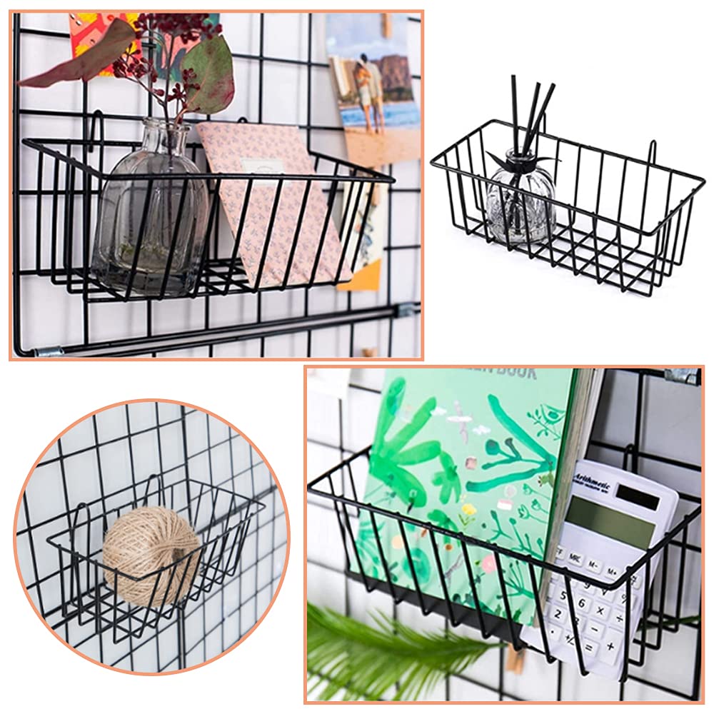 Jnnzzggu multi purpose grid basket keeps books tidy