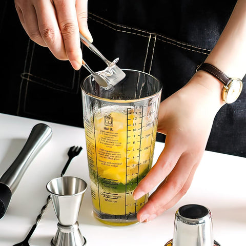 Versatile shaker suitable for whiskey, tequila, rum, and brandy.