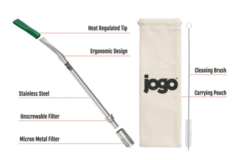JoGo removable filter end is dishwasher-safe for easy cleaning.