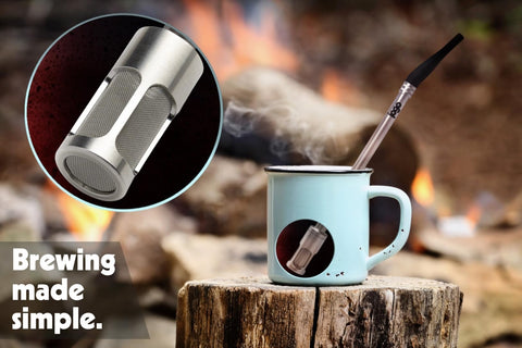 JoGo stainless-steel filter end delivers clean sips by trapping particulates.
