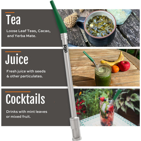 JoGo zero-waste brewing straw promotes eco-friendly cups and mugs.