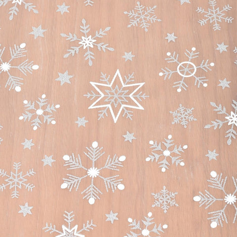 Joanlody festive snowfall runner brightens winter dinner spreads