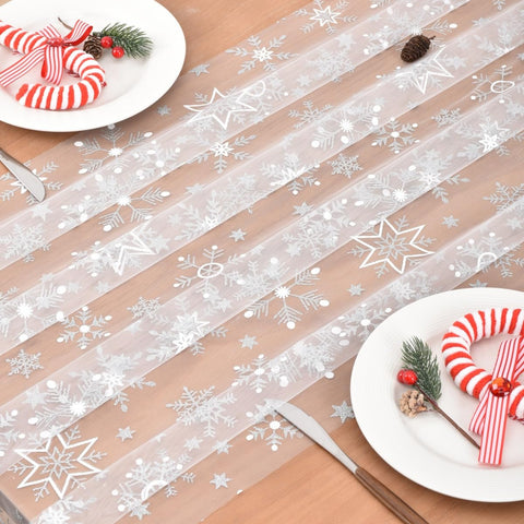 Joanlody glitter metallic foil runner sparkles at celebrations and dinners