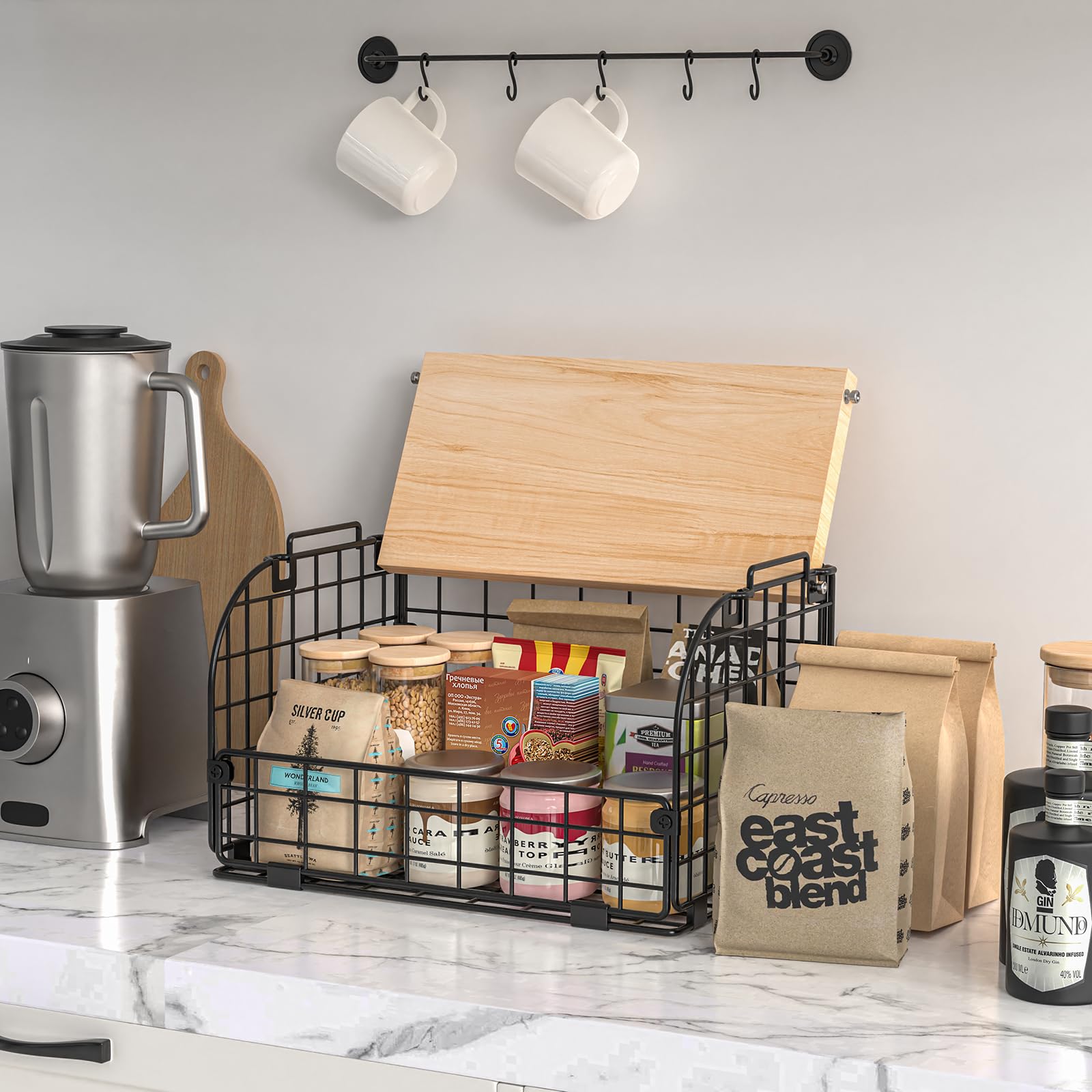 Joben Oligey countertop organizer keeps pantry items within easy reach