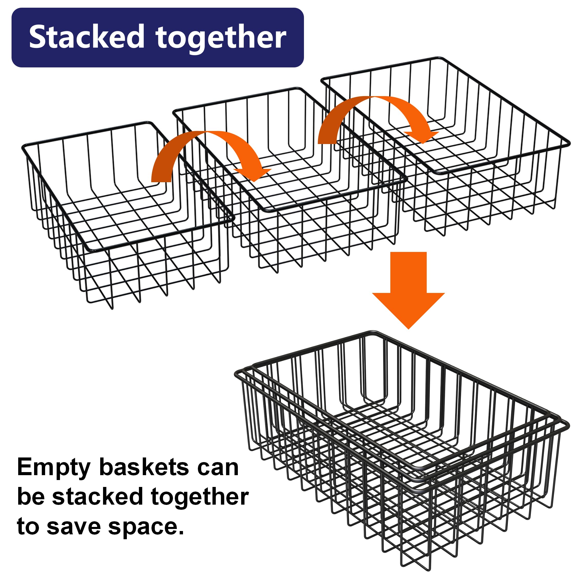 Joben Oligey multi-size baskets in use for snacks and cans