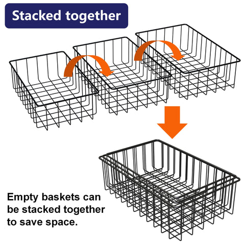 Joben Oligey multi-size baskets in use for snacks and cans