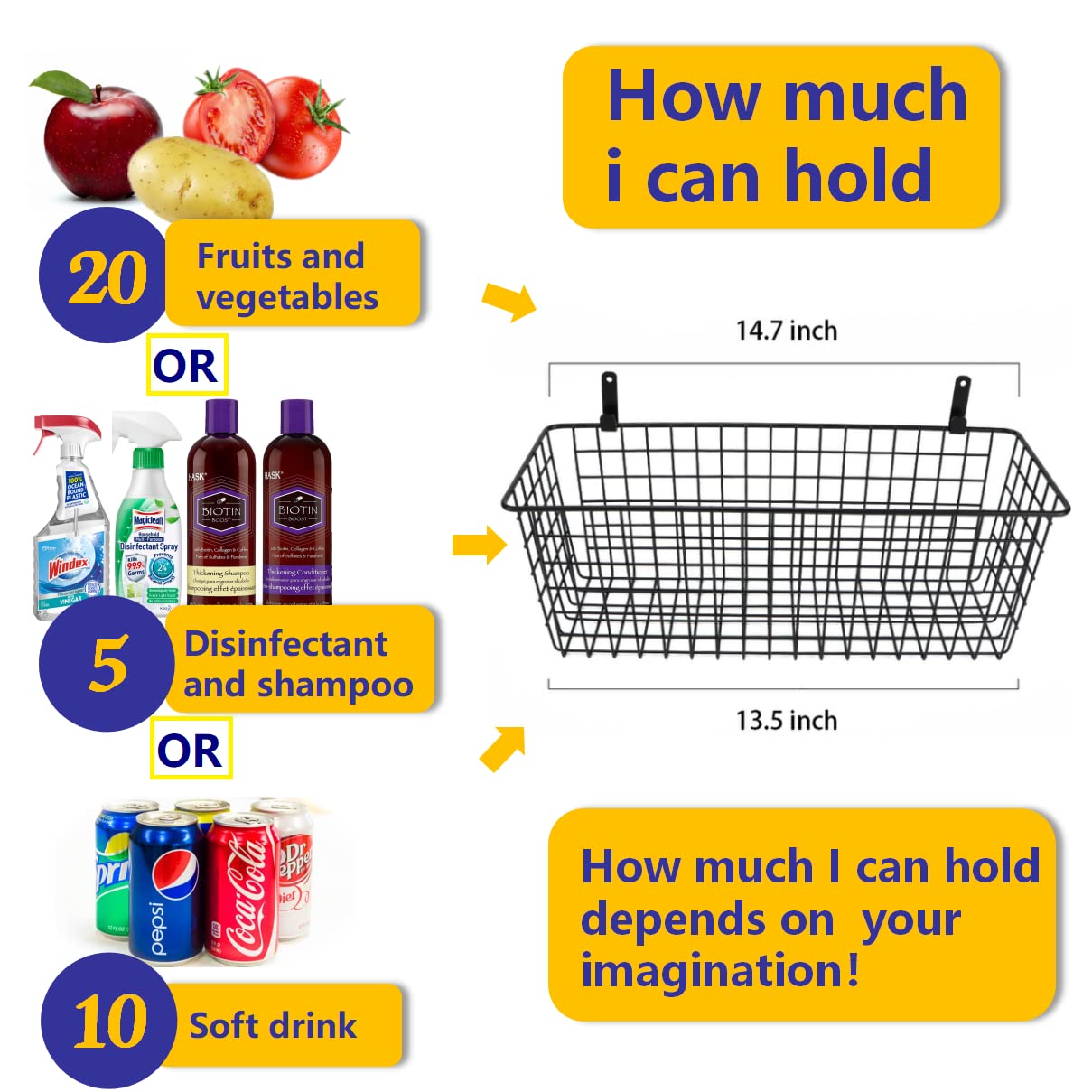 Joben Oligey RV travel basket offers compact, on-the-go storage.