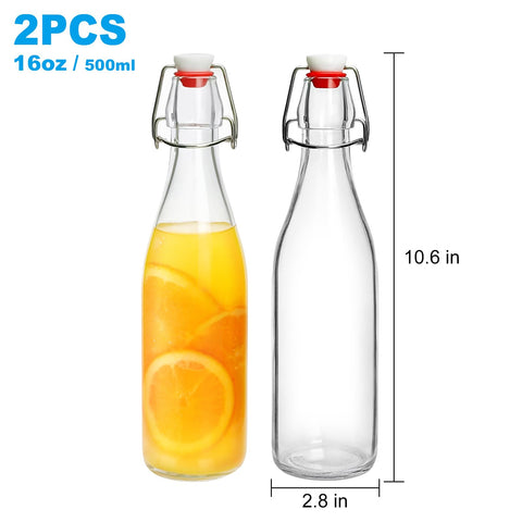JOBVERT airtight flip-top lid bottle maintains freshness for fermented drinks