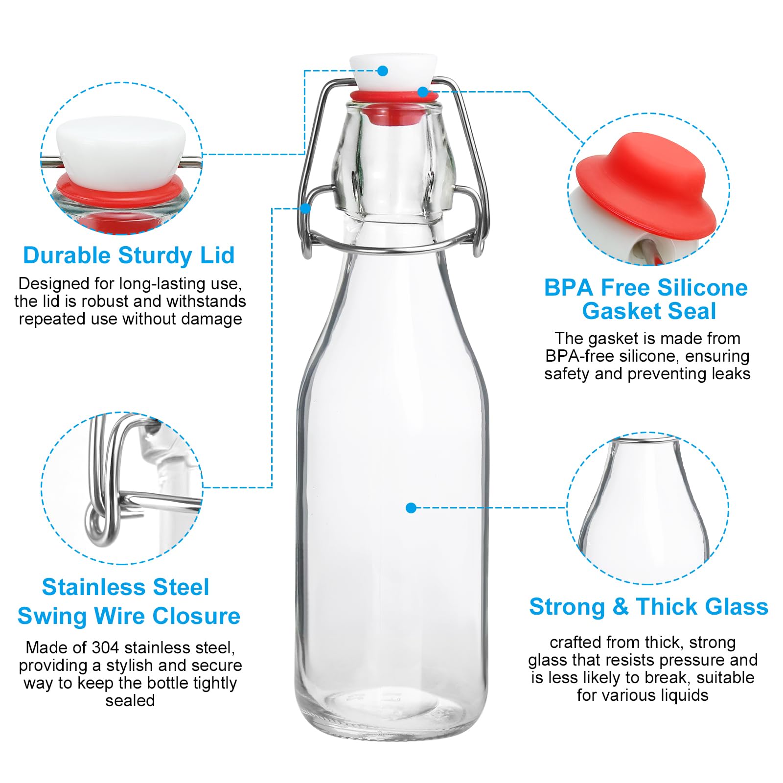 JOBVERT Dishwasher-safe bottle makes cleaning quick after brewing.