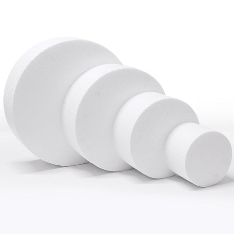 JOBVERT eight-inch foam cake dummy side view, for photography and decor planning.