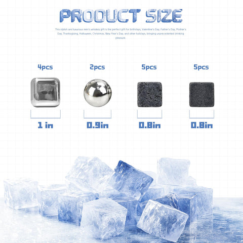 Granite stones from JOBVERT provide natural cooling for wine and bourbon.