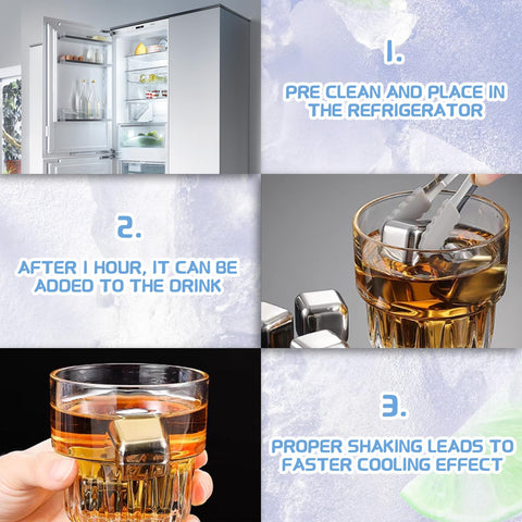 Stainless steel cooling balls from JOBVERT extend cold time for beverages.
