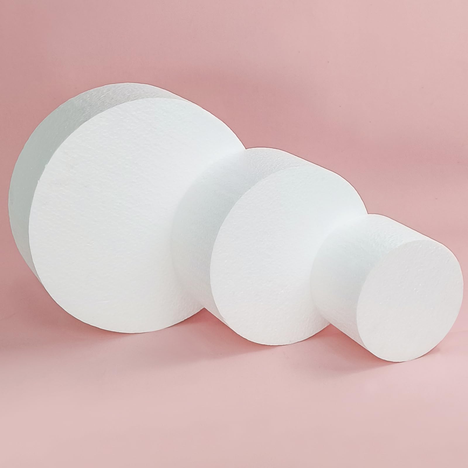 JOBVERT foam cake dummy set ready for decorating and display with versatile decoration options.