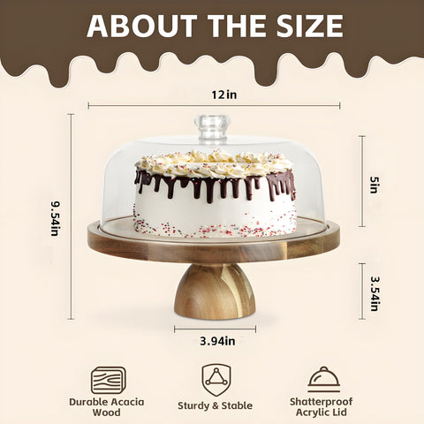 JOCHER 12in round dessert display stand elevates presentation