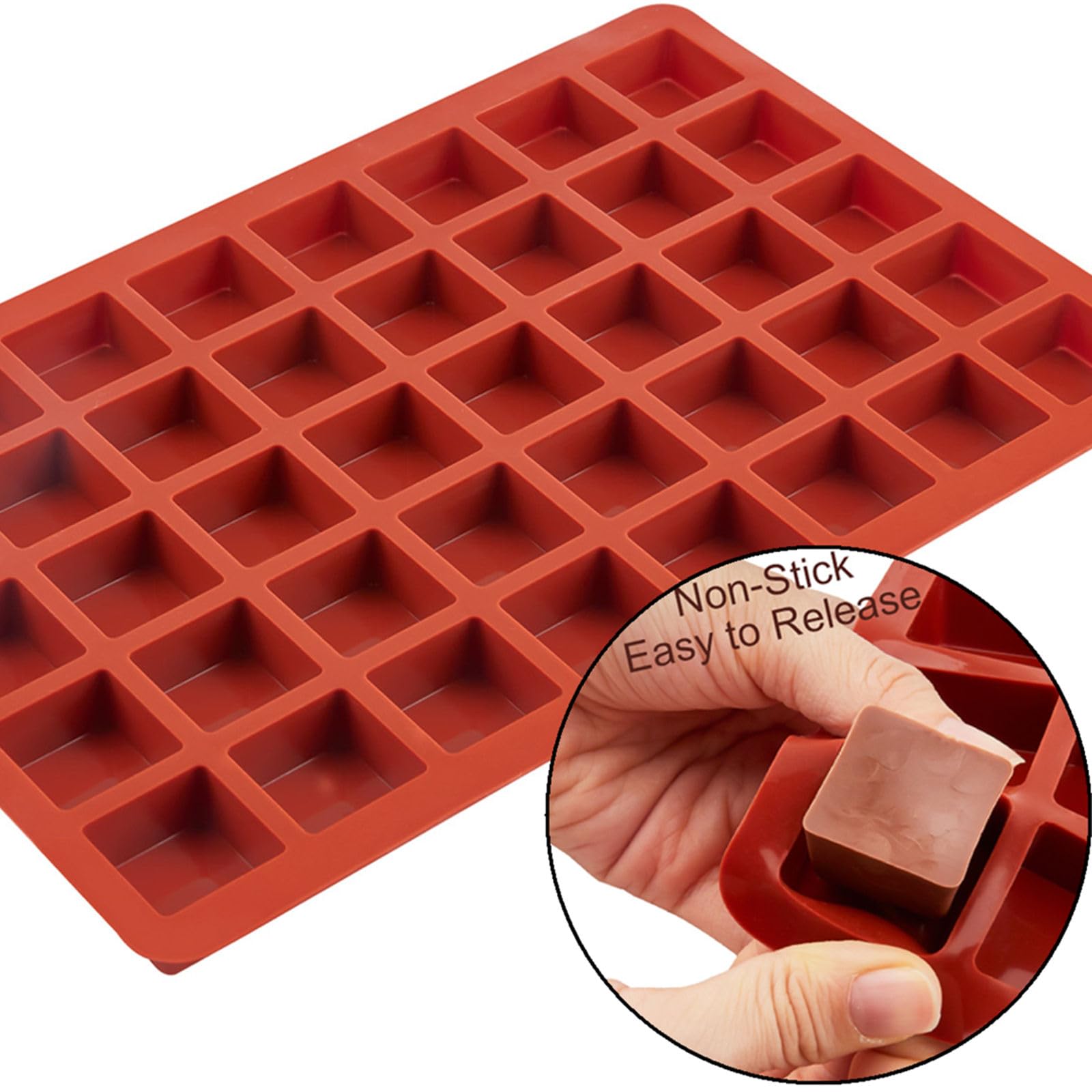JOERSH 80-cavities square mold set for large batch treats.