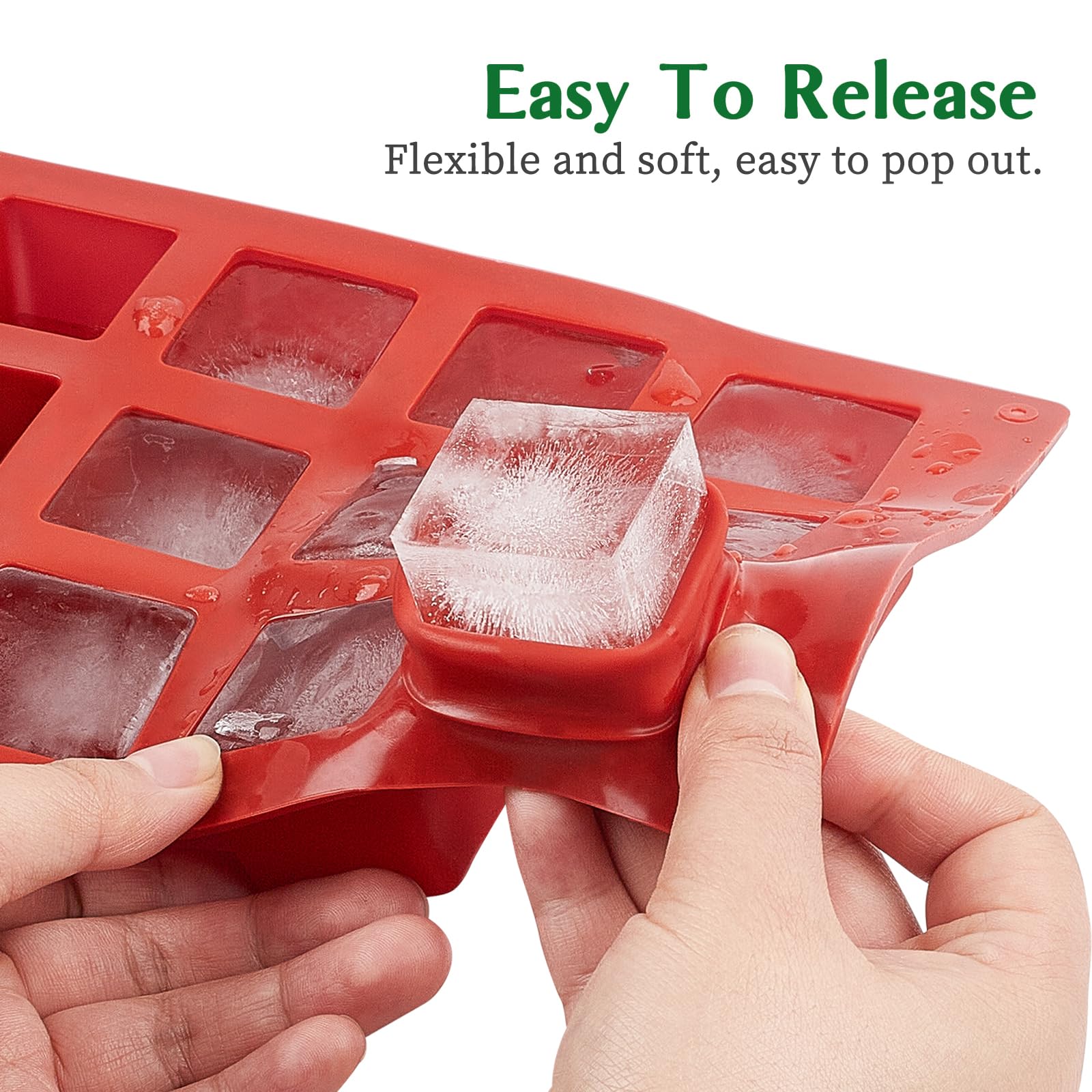 JOERSH dishwasher safe cube mold for quick cleaning after use.