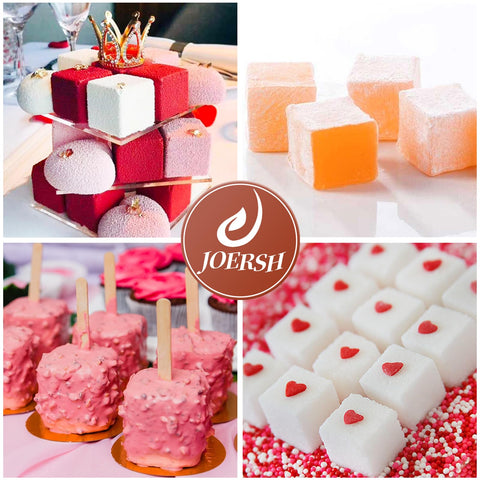 JOERSH fat bombs and jelly cubes set perfectly in silicone mold.