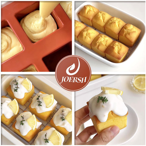 JOERSH dishwasher-safe cube mold with smooth silicone surface for easy cleanup