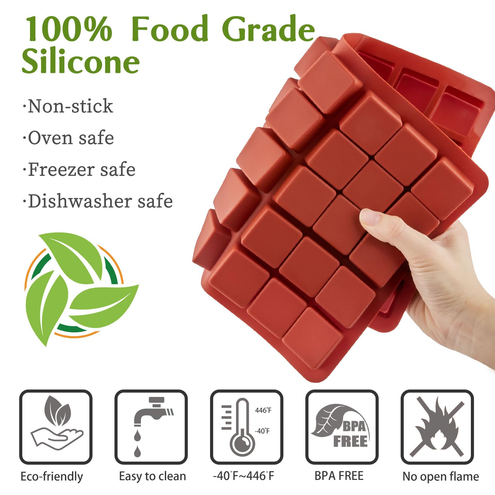 JOERSH oven and microwave safe silicone mold for versatile cooking.