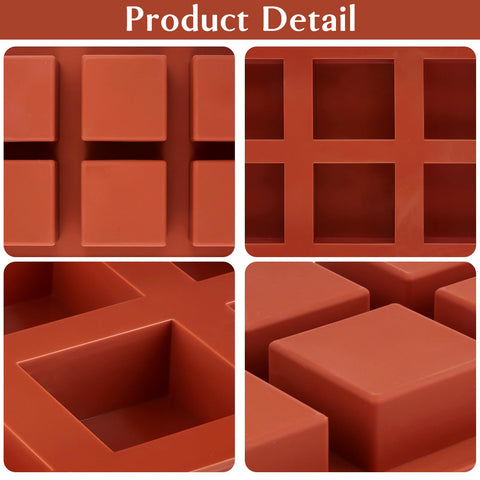 JOERSH square mold used for chocolate truffles and bite-size candies.