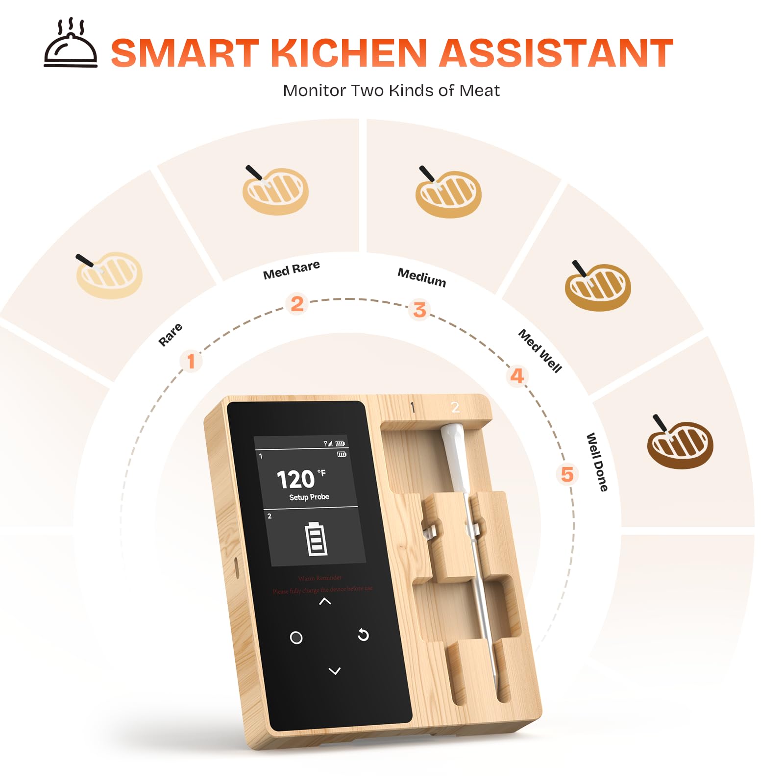 Joeuao Bluetooth 5.3 monitor from up to 500 ft away.