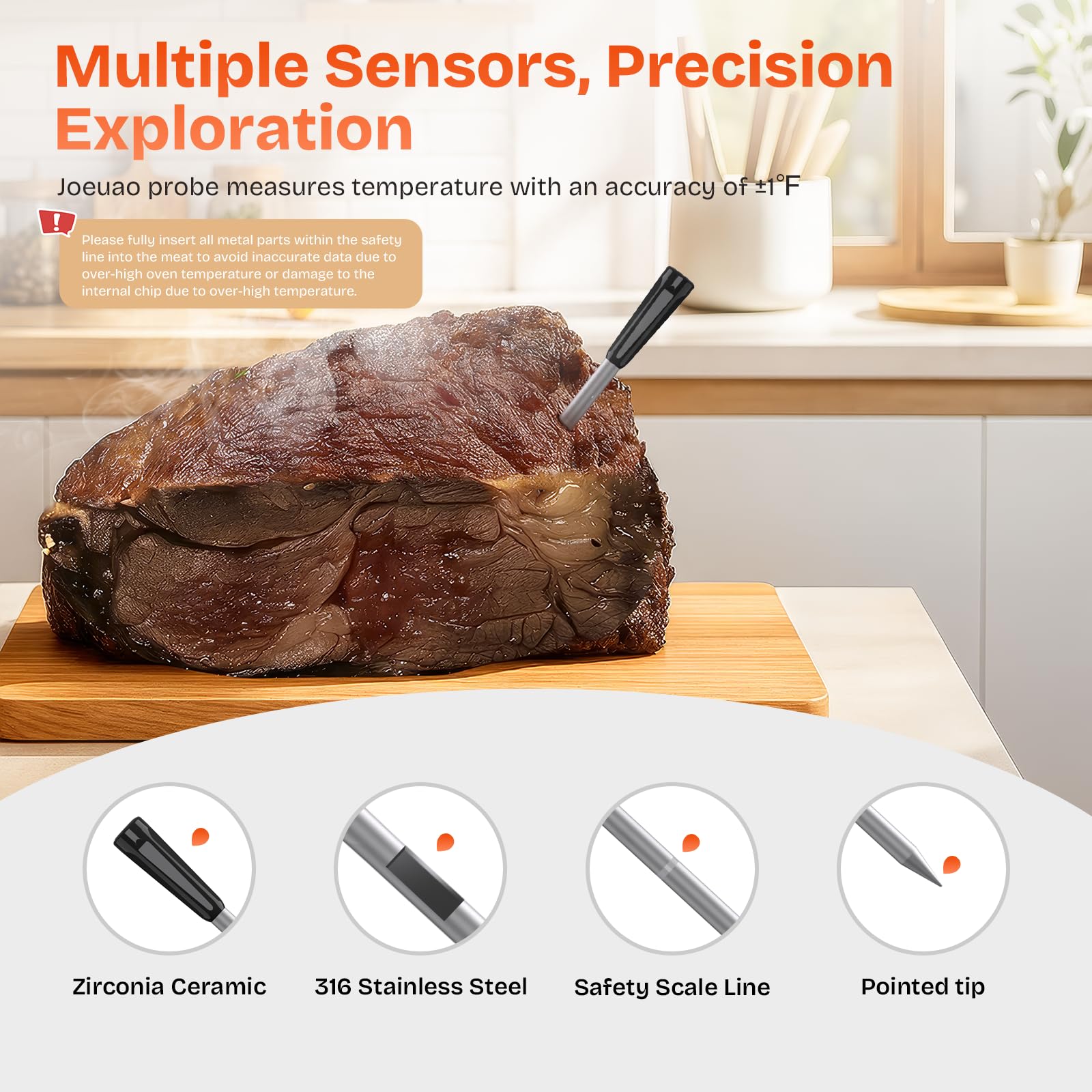 Joeuao app shows USDA guidelines for proper cooking temps.
