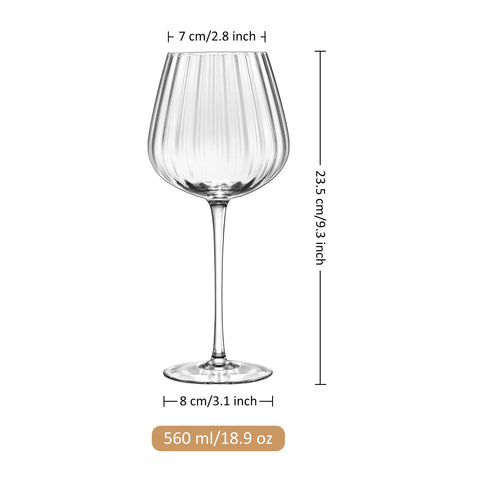 Joeyan clear crystal stemware ideal for celebrations and tastings