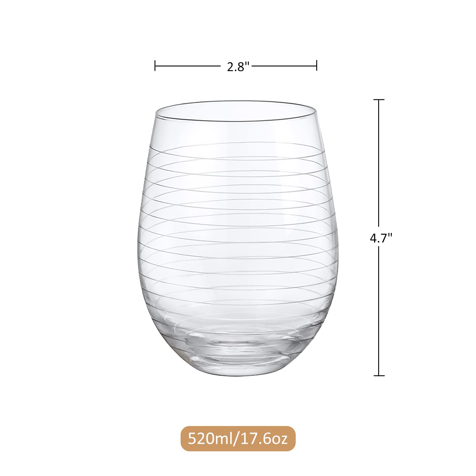 Joeyan daily use glass suitable for red wine and cocktails.