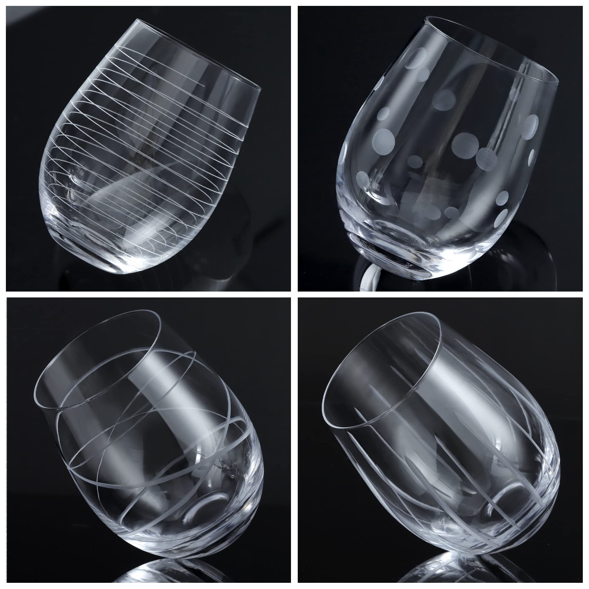 Joeyan stemless design offers comfortable grip and stable balance.
