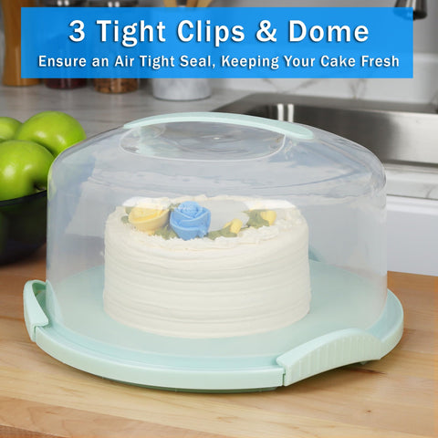 JOEY'Z dishwasher-safe cake carrier simplifies cleanup after events