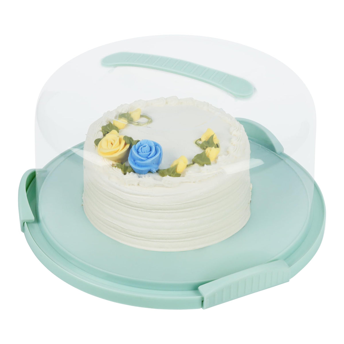 JOEY'Z extra large cake carrier with lid and handle keeps desserts secure during transport