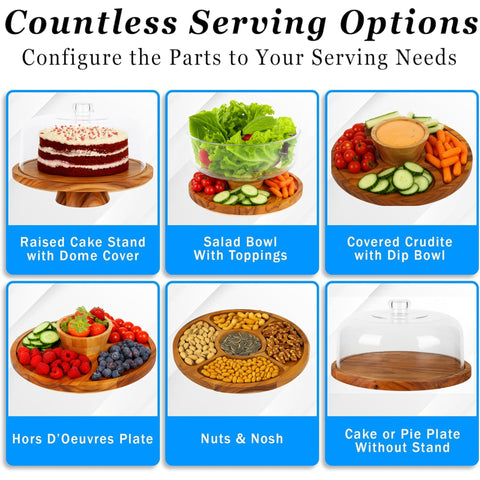 JOEY'Z cake dome cover protects pastries while elevating presentation.