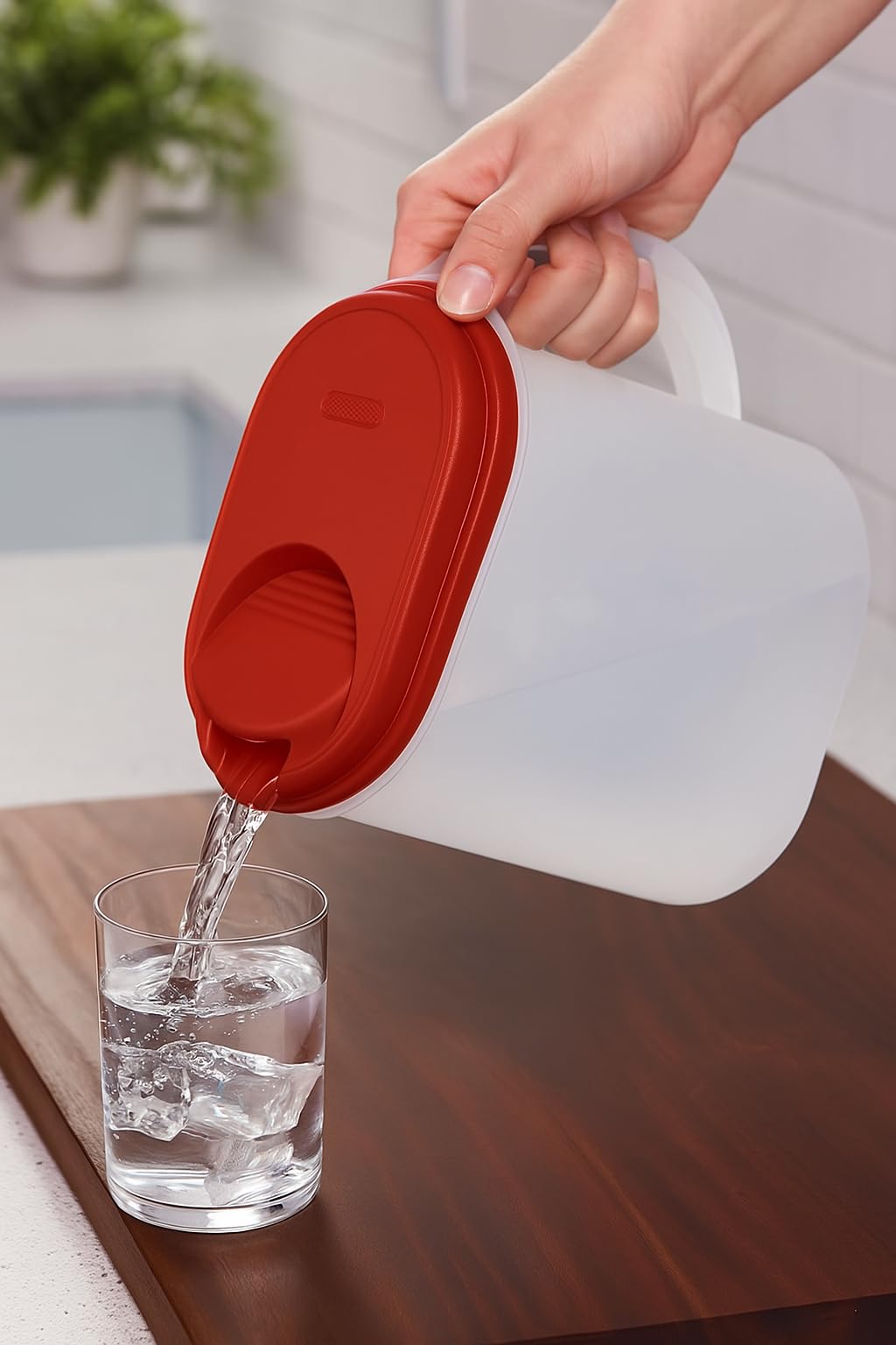 JOEY'Z pitcher ideal for tea, lemonade, cocktails, and doubles as a shaker