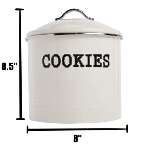 JOEY'Z ivory decorative cookie jar adds elegance to kitchen storage
