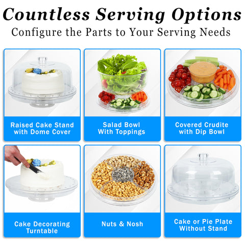 JOEY'Z rotating base on a clear acrylic pedestal ready for decorating