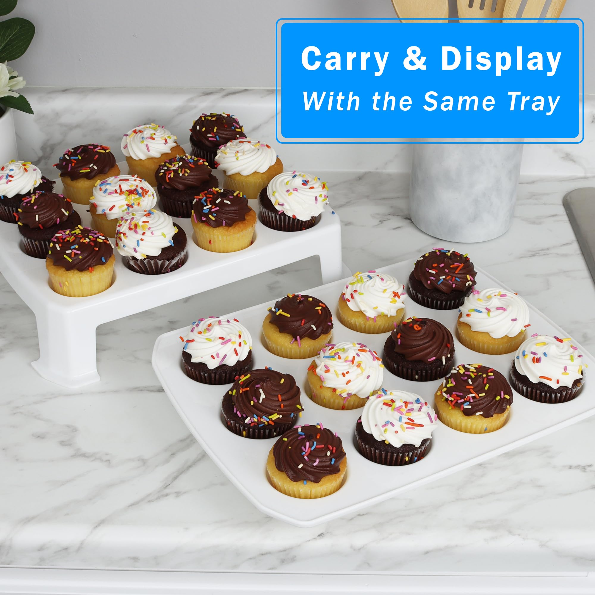 Joey'z 3.5-inch tall tiers give room for fancy frosting.