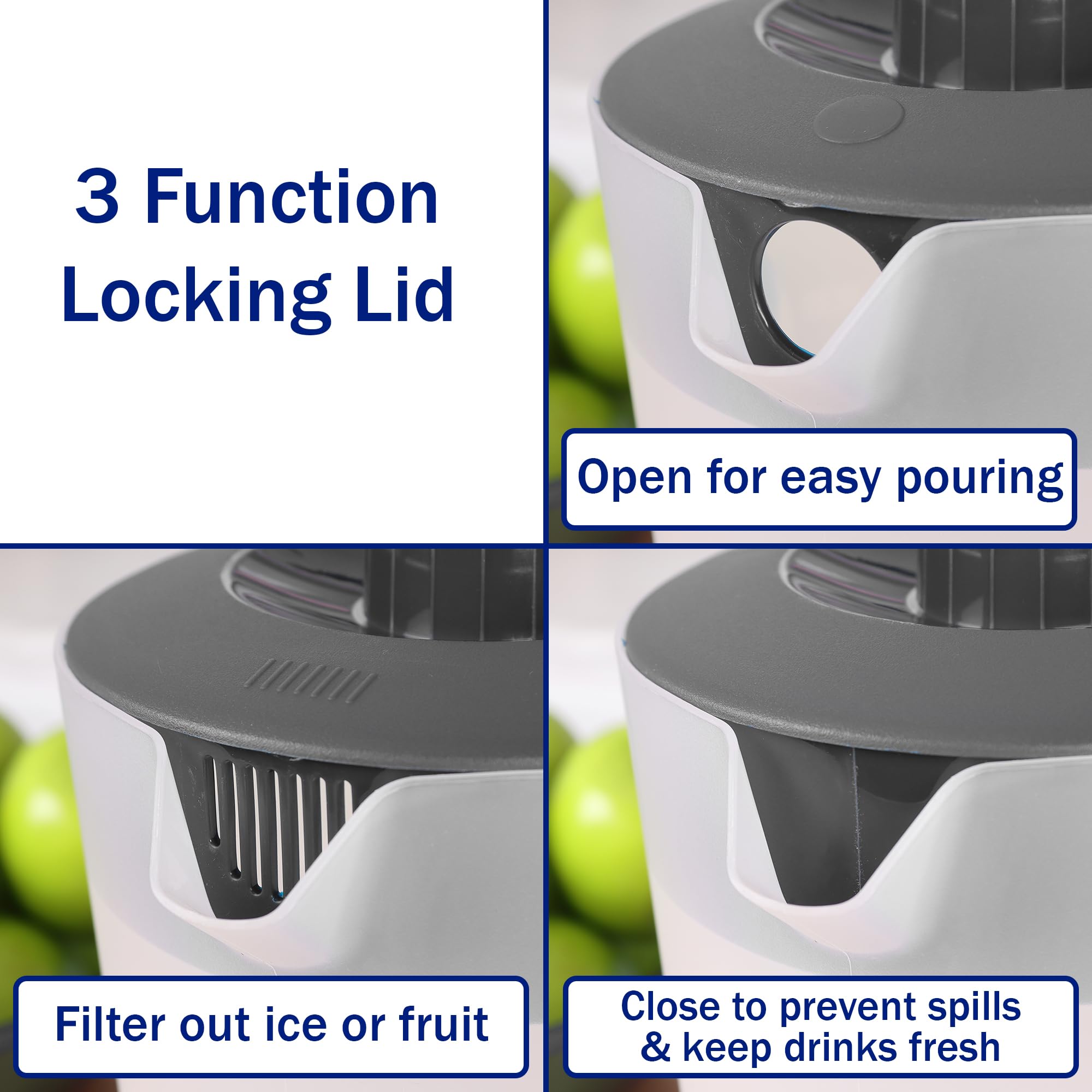 JOEY'Z pitcher freezer safe for cold storage of batches.
