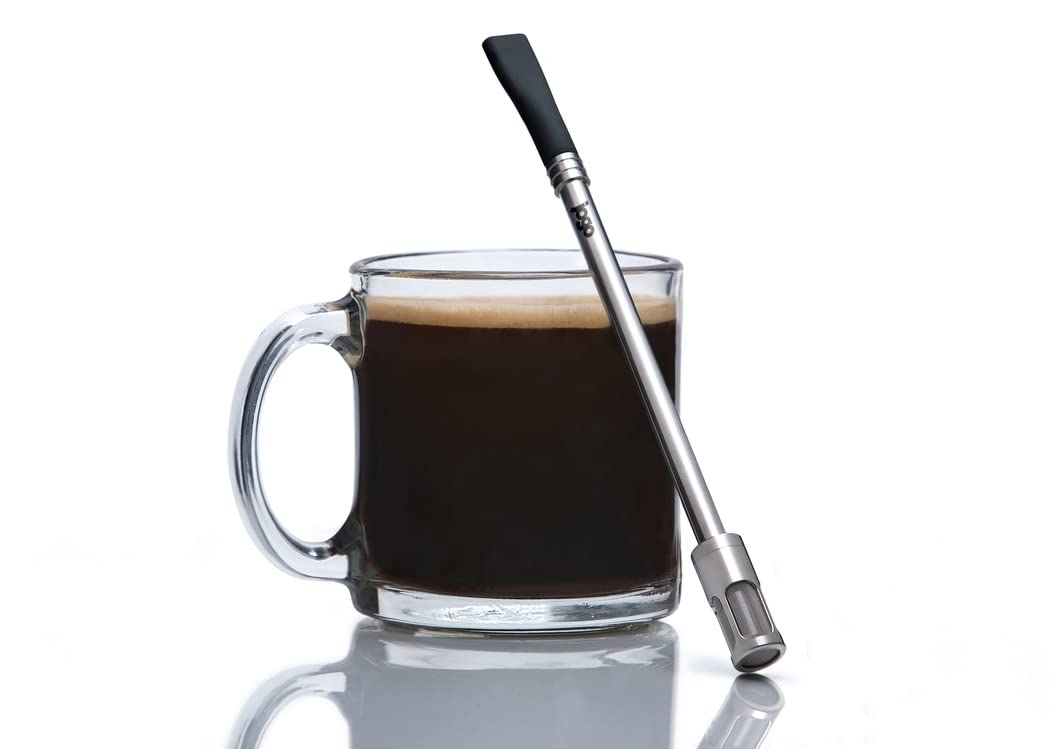 JoGo original coffee straw showing compact portable design for travel brewing