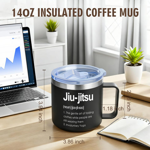Jogskeor Jiu Jitsu Definition mug outdoor training demonstrates versatile use.