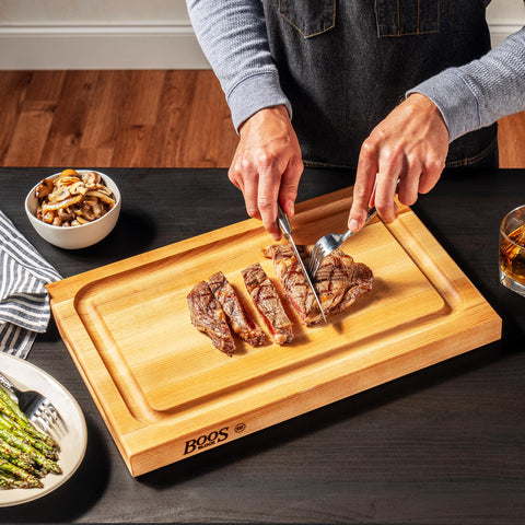 John Boos BBQ Series 1.5-inch thickness provides sturdy, enduring surface.