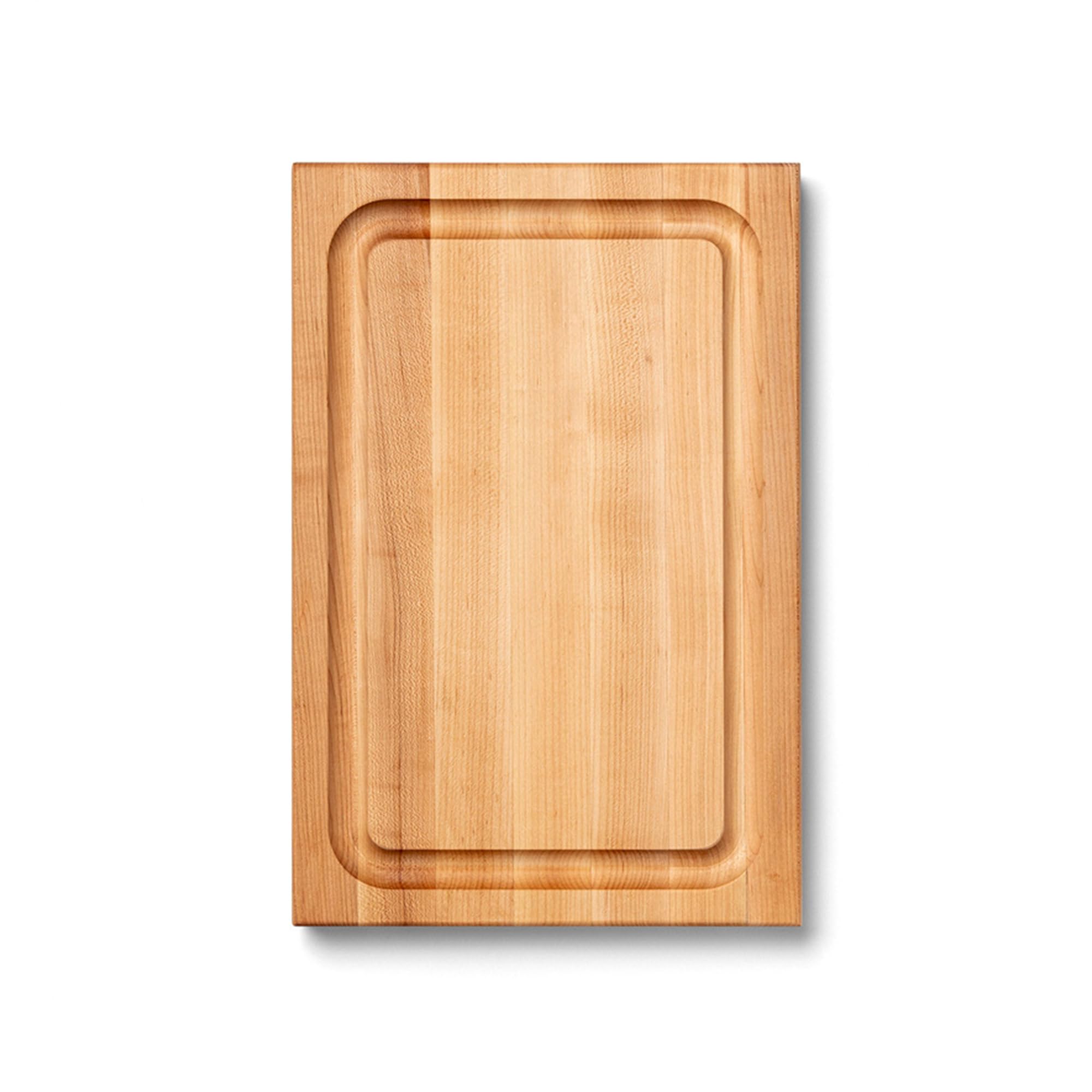 John Boos BBQ Series cutting board with juice groove, ideal for catching juices during prep.