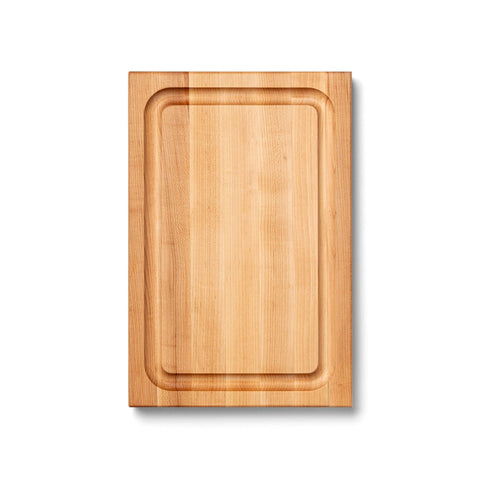 John Boos BBQ Series cutting board with juice groove, ideal for catching juices during prep.