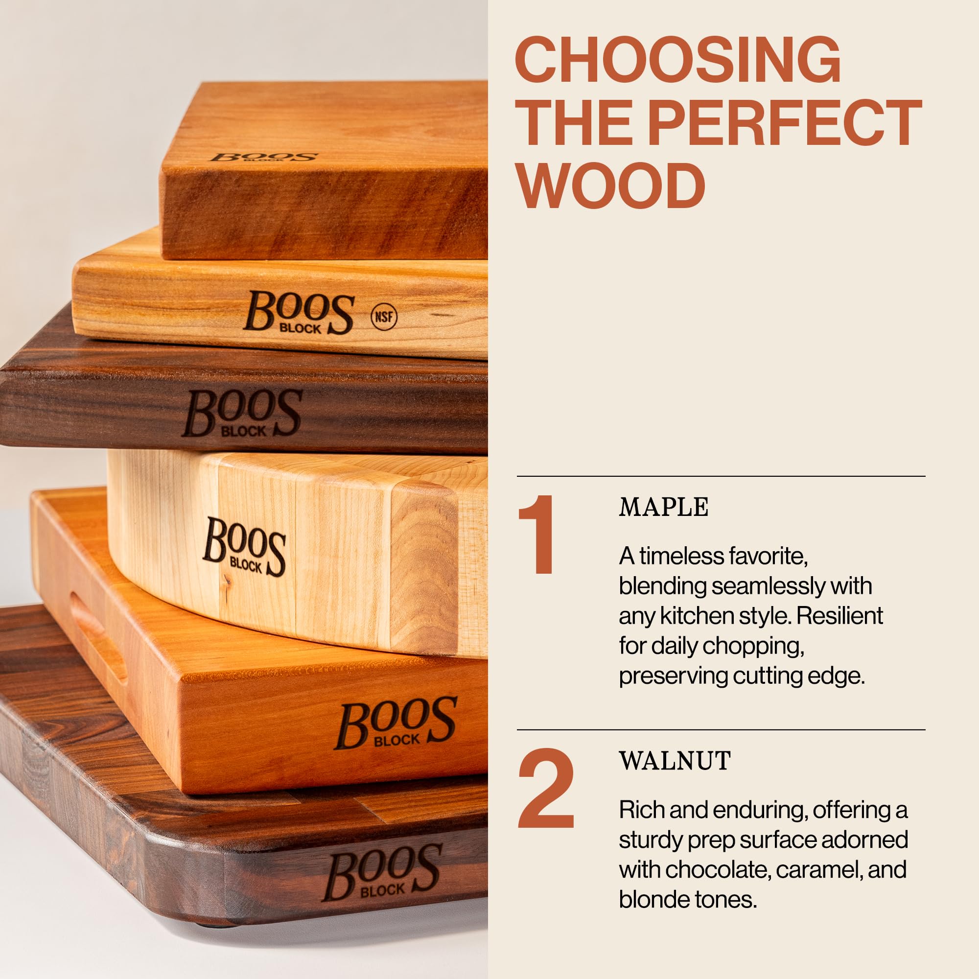 John Boos BBQ Series hand-wash care keeps fibers and surface looking great.