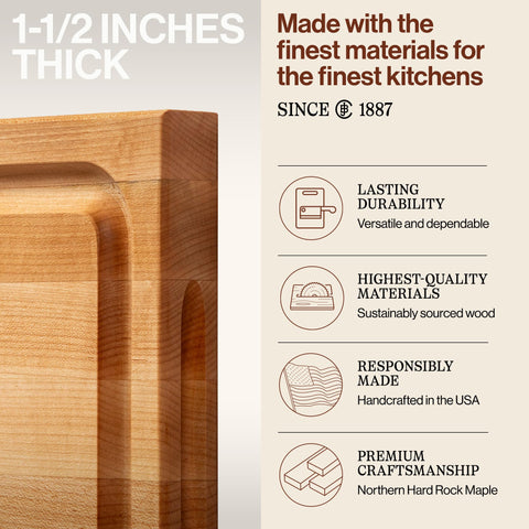 John Boos BBQ Series reversible sides offer versatile prep and serving.